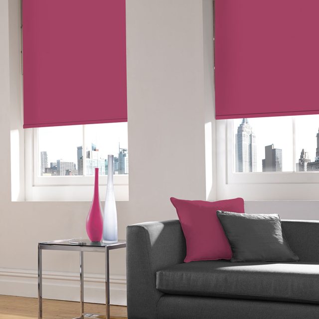 Porto-Magenta roller blinds