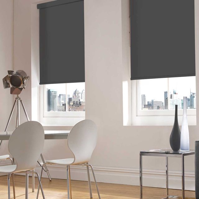 Siena Charcoal roller blinds