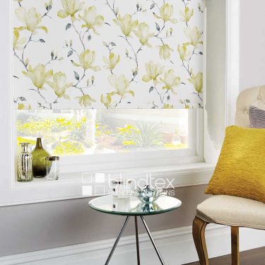 Waterflower Green Roller Blind Waterflower Green Roller Blind