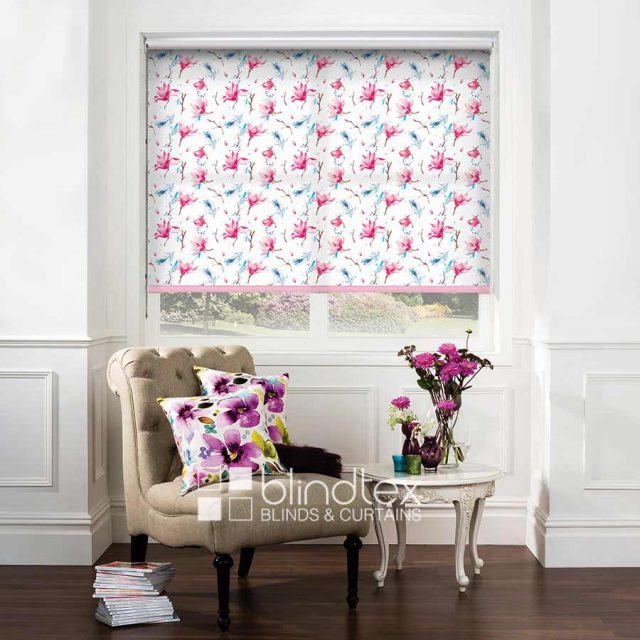 Waterflower Magnolia Roller Blind