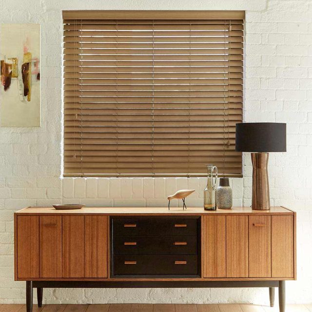 Oak Faux Wood Blind