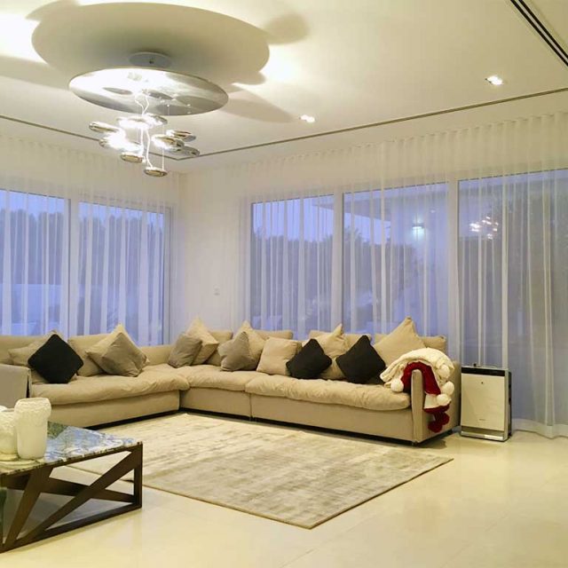 Sheer curtains Al Barari Dubai